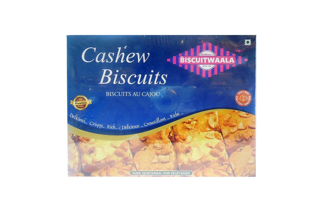 Biscuitwaala Cashew Biscuits    Box  400 grams